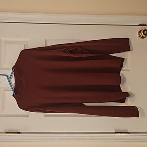 L.L.Bean Maroon Mock Turtleneck Size XL